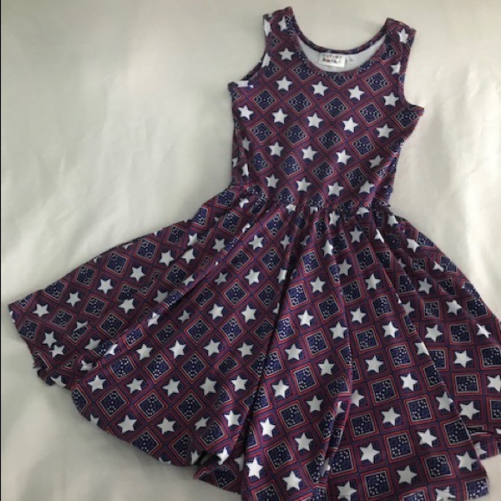 Dot Dot Smile American Stars Tank Dress—size 5/6